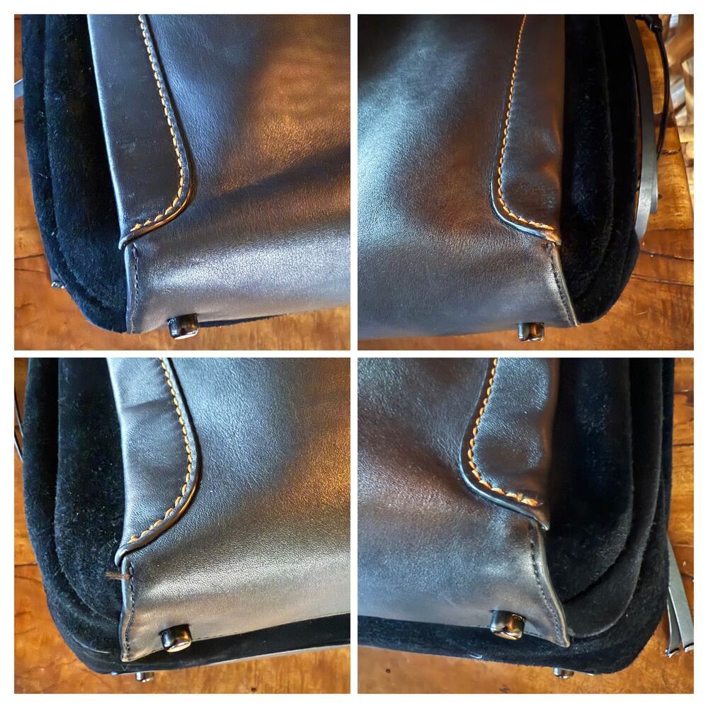 Coach 1941 Harmony Hobo Bag Black Glovetanned Leather & Suede - Picture 6 of 16